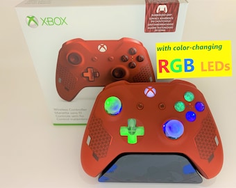 BRAND NEW Xbox One Limited Edition Sport Red Controller w Color Changing LED Mod