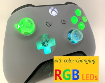 PROFESSIONALLY REFURBISHED Gray Xbox One Controller w LED Mod