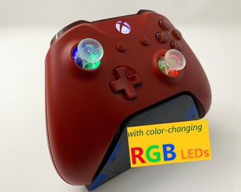 PROFESSIONALLY REFURBISHED Red Xbox One Controller w LED Mod