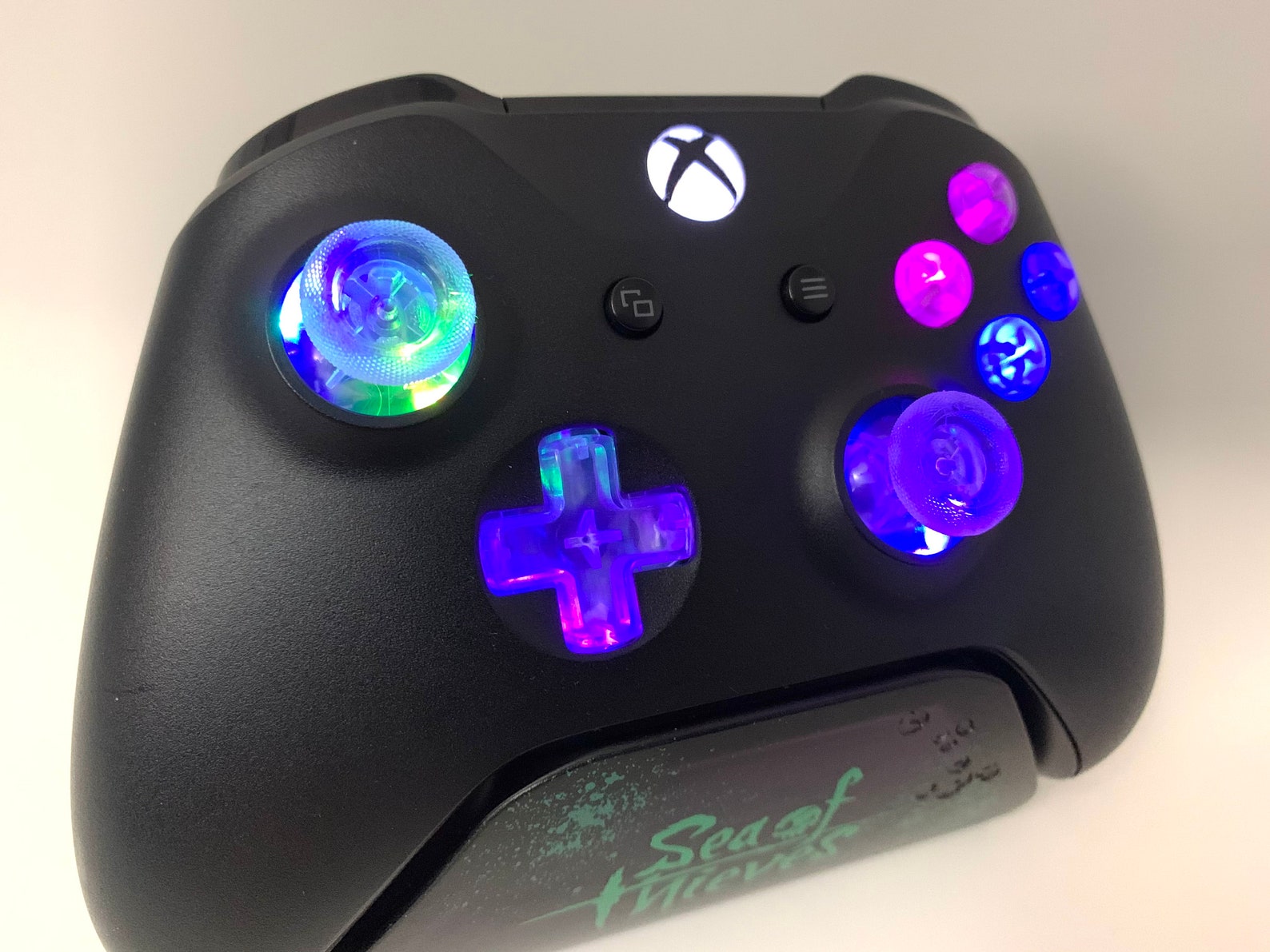 PROFESSIONALLY REFURBISHED Black Xbox One Controller W LED Mod Etsy