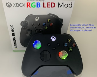 Xbox One Controller w Color Changing RGB LED Mod Gaming
