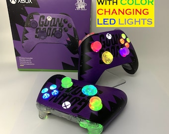BRAND NEW Space Jam Goon Squad Xbox One Controller w Color Changing LED Mod Gaming