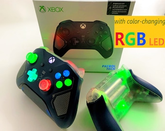 Limited Edition Patrol Tech Xbox One Controller w Color Changing RGB LED Mod Gaming