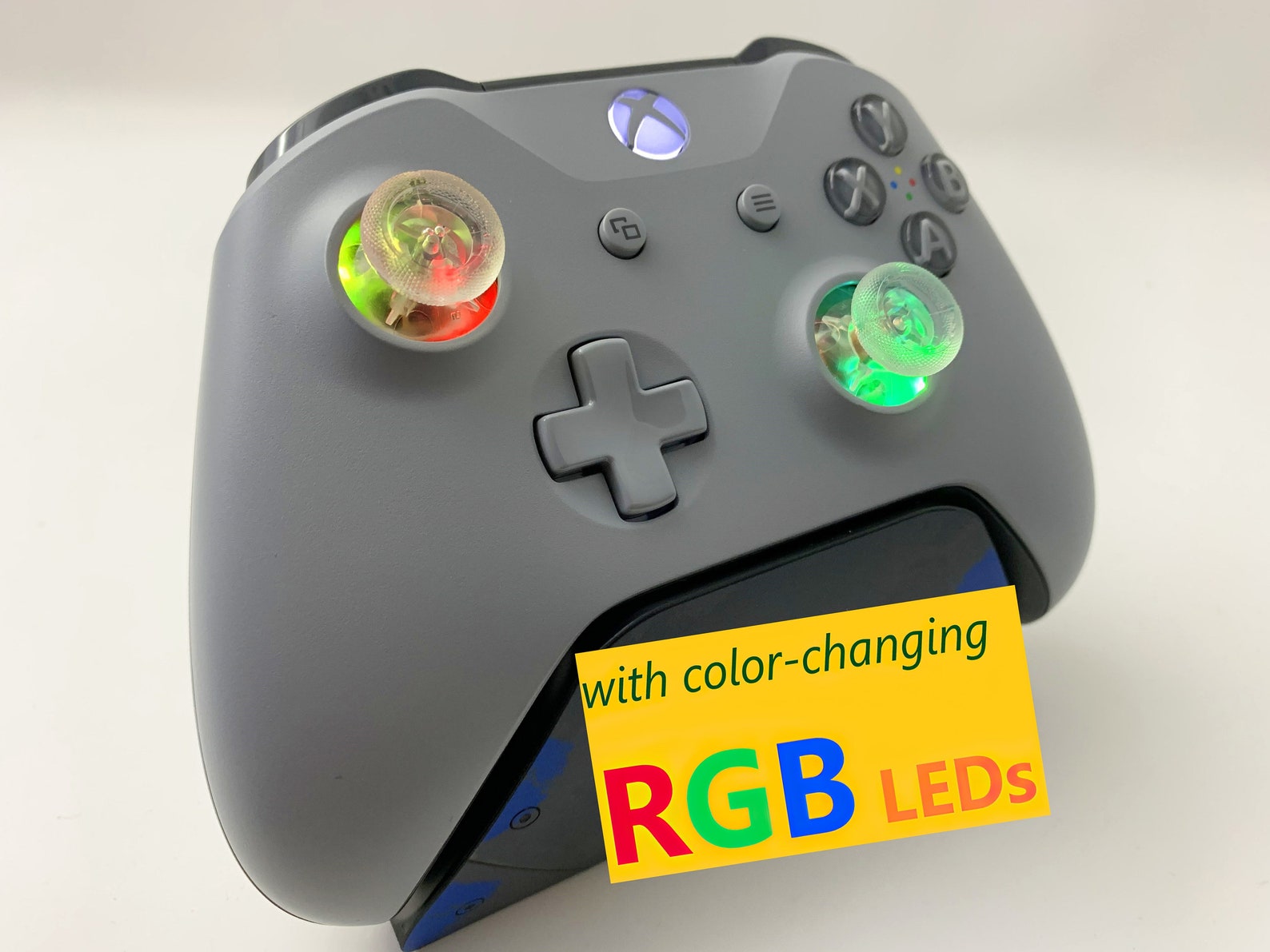 PROFESSIONALLY REFURBISHED Gray Xbox One Controller W LED Mod Etsy
