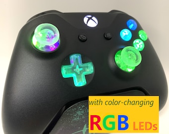 PROFESSIONALLY REFURBISHED Black Xbox One Controller w LED Mod
