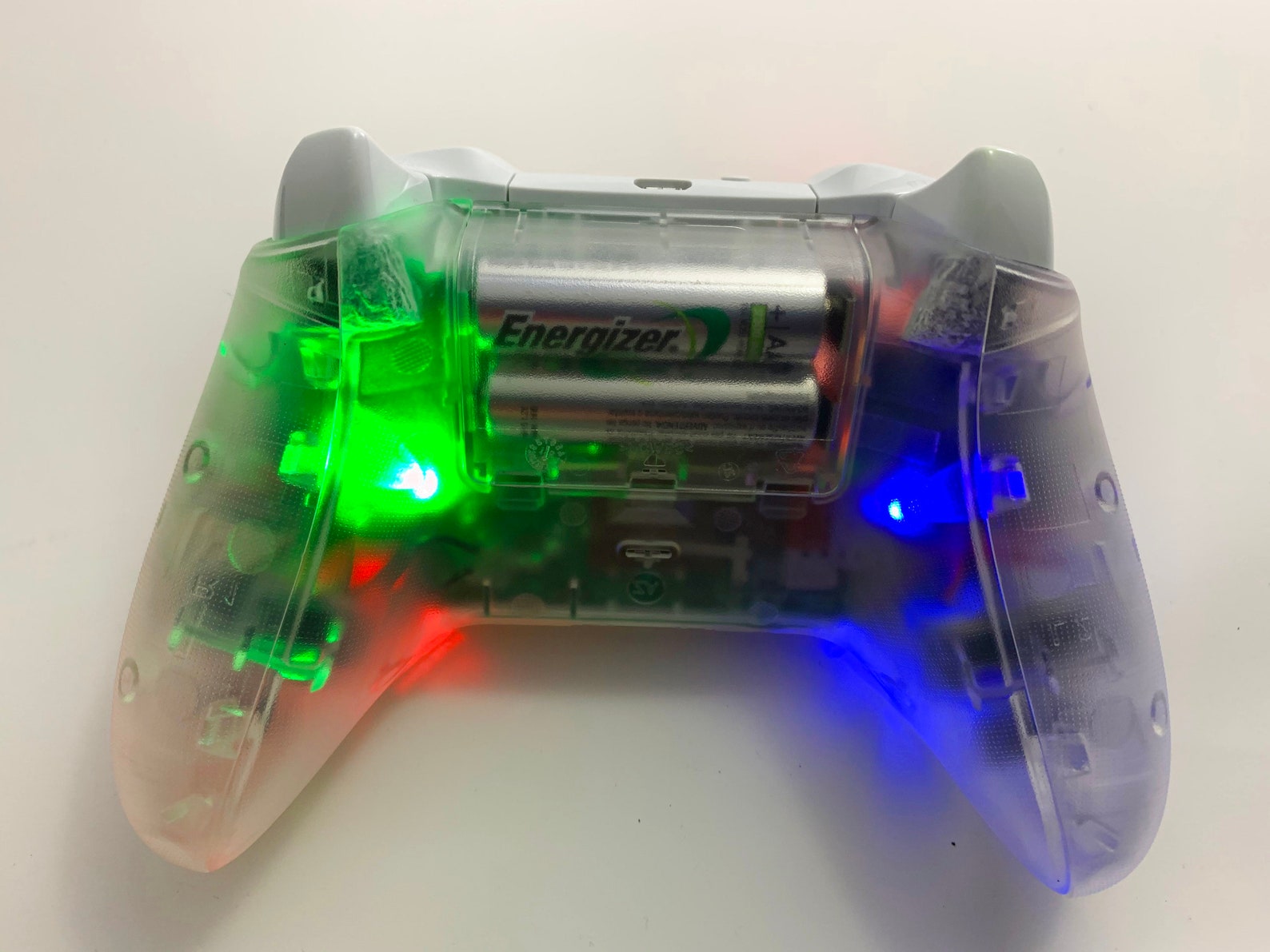 Clear Gold Xbox One Controller W RGB LED Mod Etsy