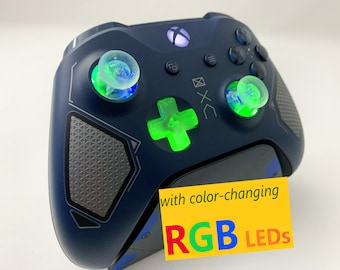 PROFESSIONALLY REFURBISHED Limited Edition Patrol Tech Xbox One Controller w Color Changing LED Mod Gaming
