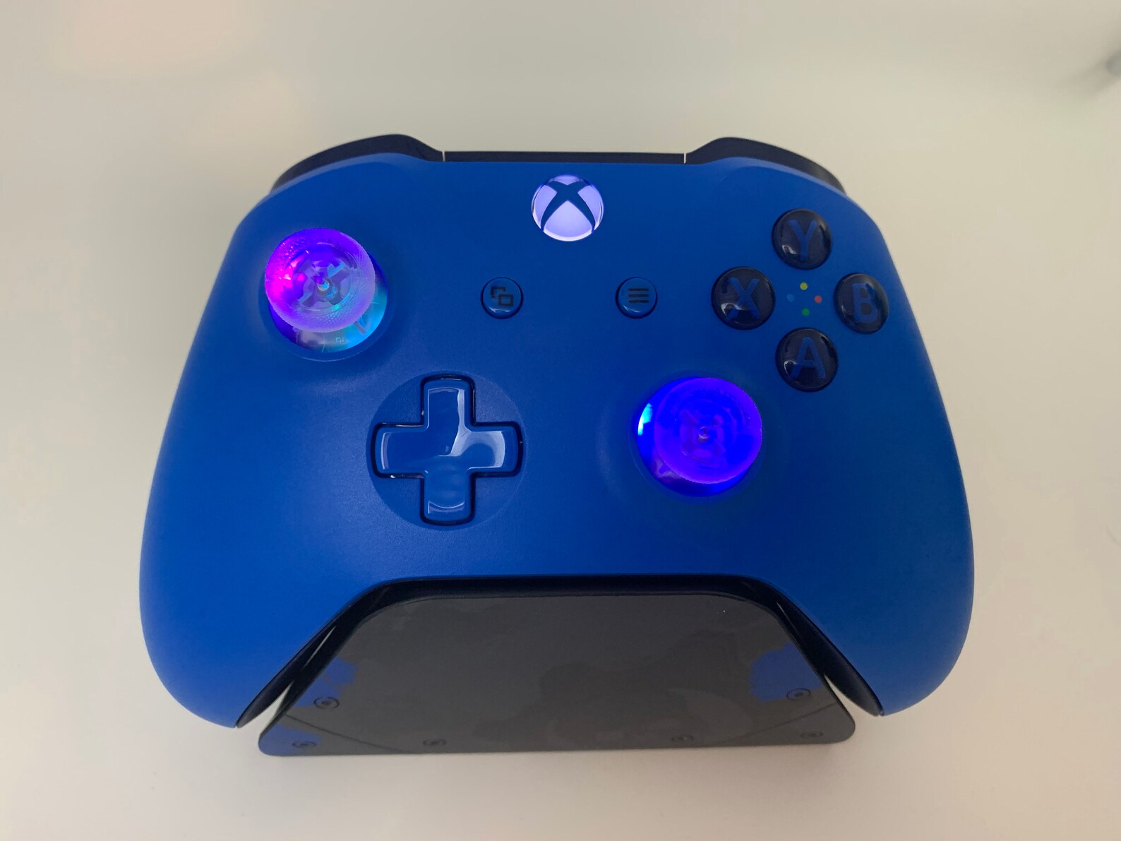 PROFESSIONALLY REFURBISHED Blue Xbox One Controller W LED Mod Etsy