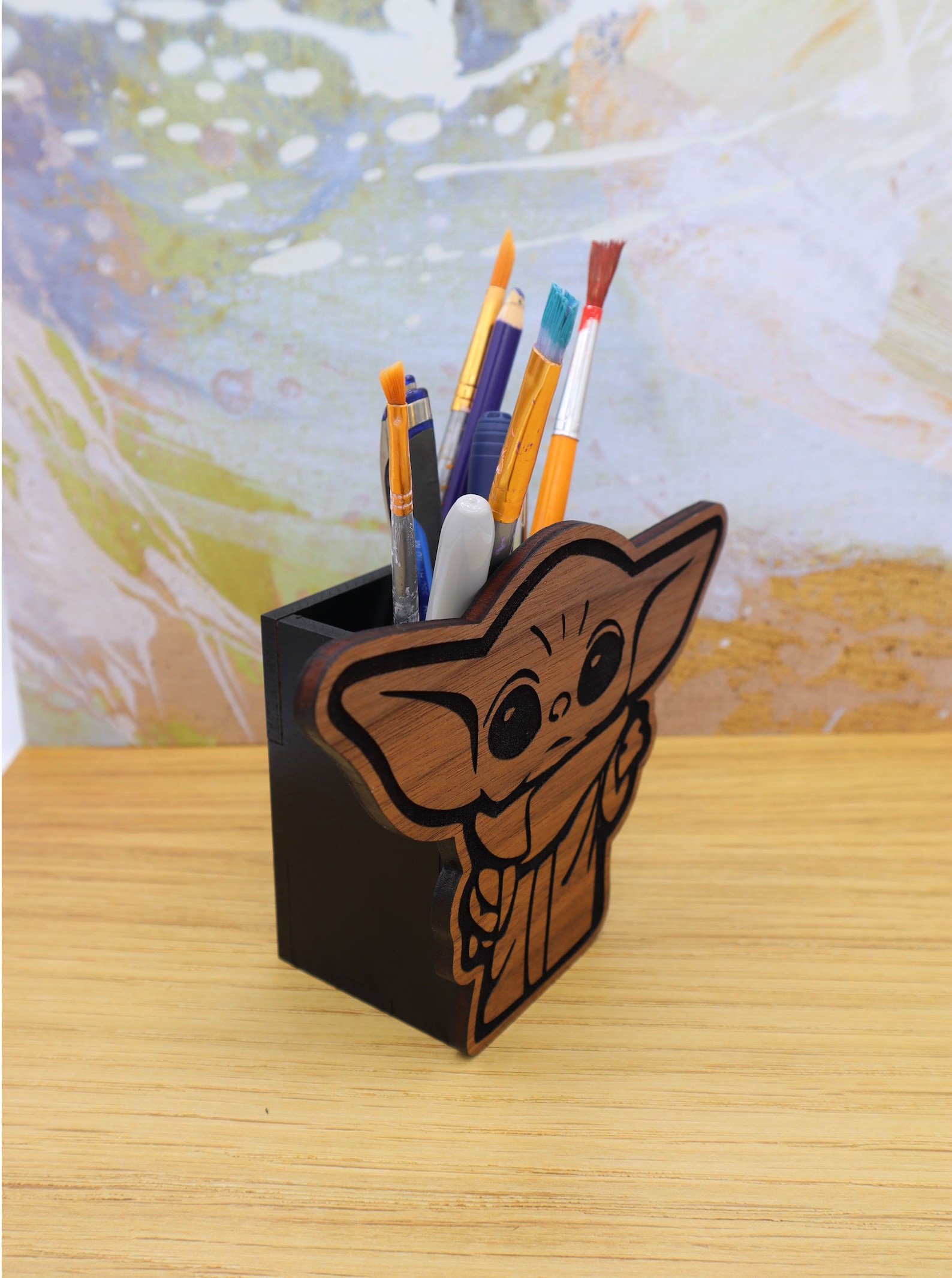 Grogu / Baby Yoda Pencil Holder Star Wars Mandalorian Etsy