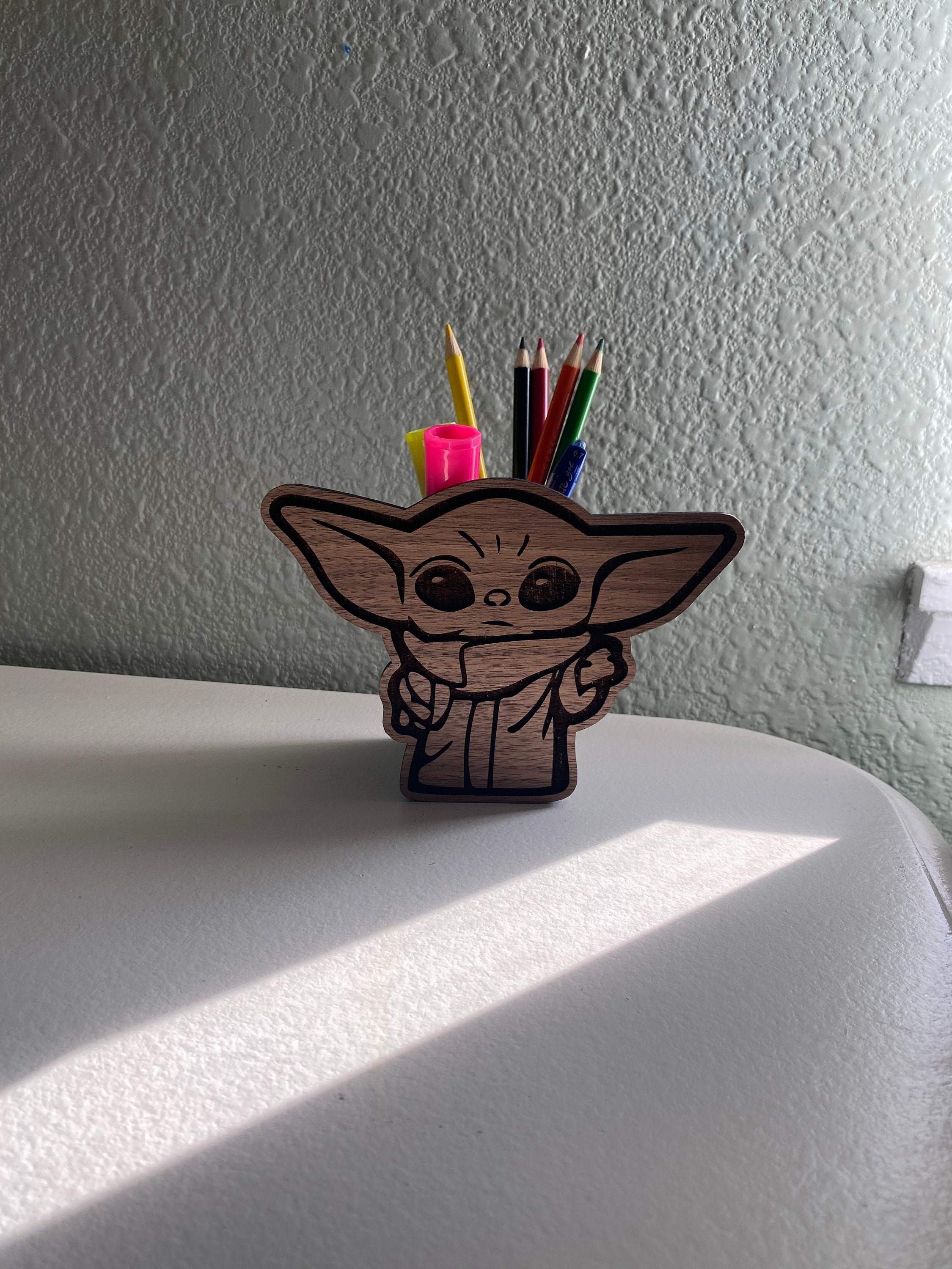Grogu / Baby Yoda Pencil Holder Star Wars Mandalorian Etsy