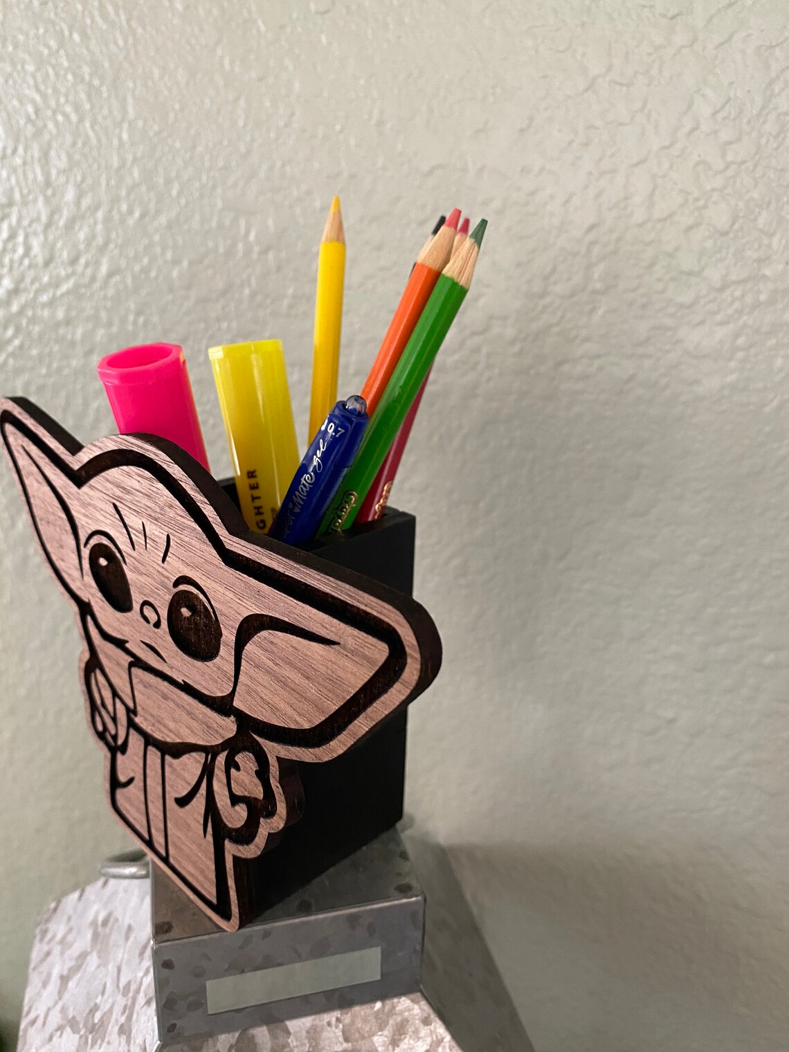Grogu / Baby Yoda Pencil Holder Star Wars Mandalorian Etsy