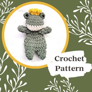 Prince Leapold the Frog Bub Pattern | Frog Prince Pattern | Frog Crochet Pattern | Frog Plushie | Leap Year Crochet Pattern