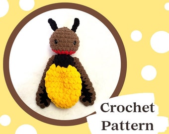 Lumie the Firefly Bub Pattern | Crochet Firefly Pattern | Firefly Amigurumi | Firefly Plushie | Crochet Lightning Bug