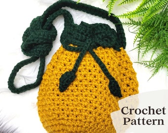 Pineapple Market Bag Crochet Pattern | Pineapple Crochet Bag | Pineapple Purse Crochet Pattern | Pineapple Crochet Crossbody Bag