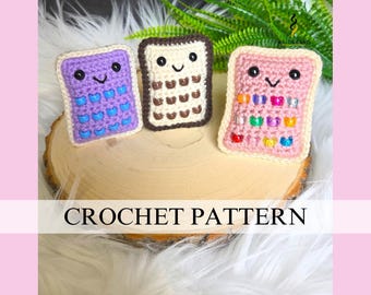 Patrón de crochet Poptart de apoyo emocional: Juguete sensorial amigurumi sin costuras, ideal para principiantes (patrón PDF)