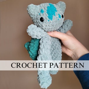 Bulba the Seed Toad Crochet Pattern: Grass-Type Pocket Monster Amigurumi Snuggler (PDF Pattern)