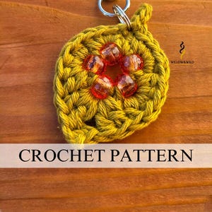 Beaded Fidget Leaf Keychain Crochet Pattern: Beginner Friendly, No Sew (PDF Pattern)