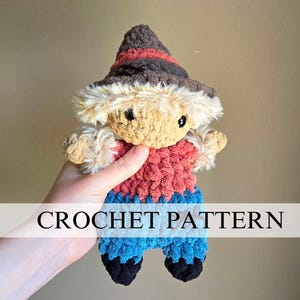 Padrão de Scotty, o Espantalho Bub | Padrão de Espantalho de Crochê | Pelúcia de Espantalho | Padrão de Crochê de Halloween | Amigurumi de Espantalho