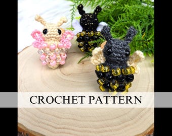 Beaded Fidget Bee Crochet Pattern | Crochet Fidget Toy | Fidget Crochet Pattern | Bumble Bee Crochet Pattern | Crochet Market Prep