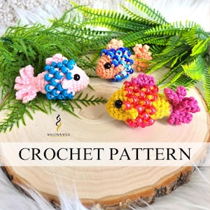 Beaded Fidget Fish Crochet Pattern | Crochet Sensory Toy | Fidget Crochet Pattern | Fish Crochet Pattern | Crochet Market Prep