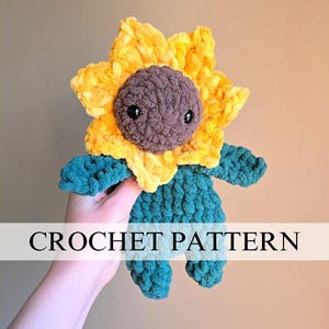 Fleur the Flower Bub Pattern | Sunflower Amigurumi Pattern | Flower Plushie Crochet Pattern | Flower Crochet Pattern