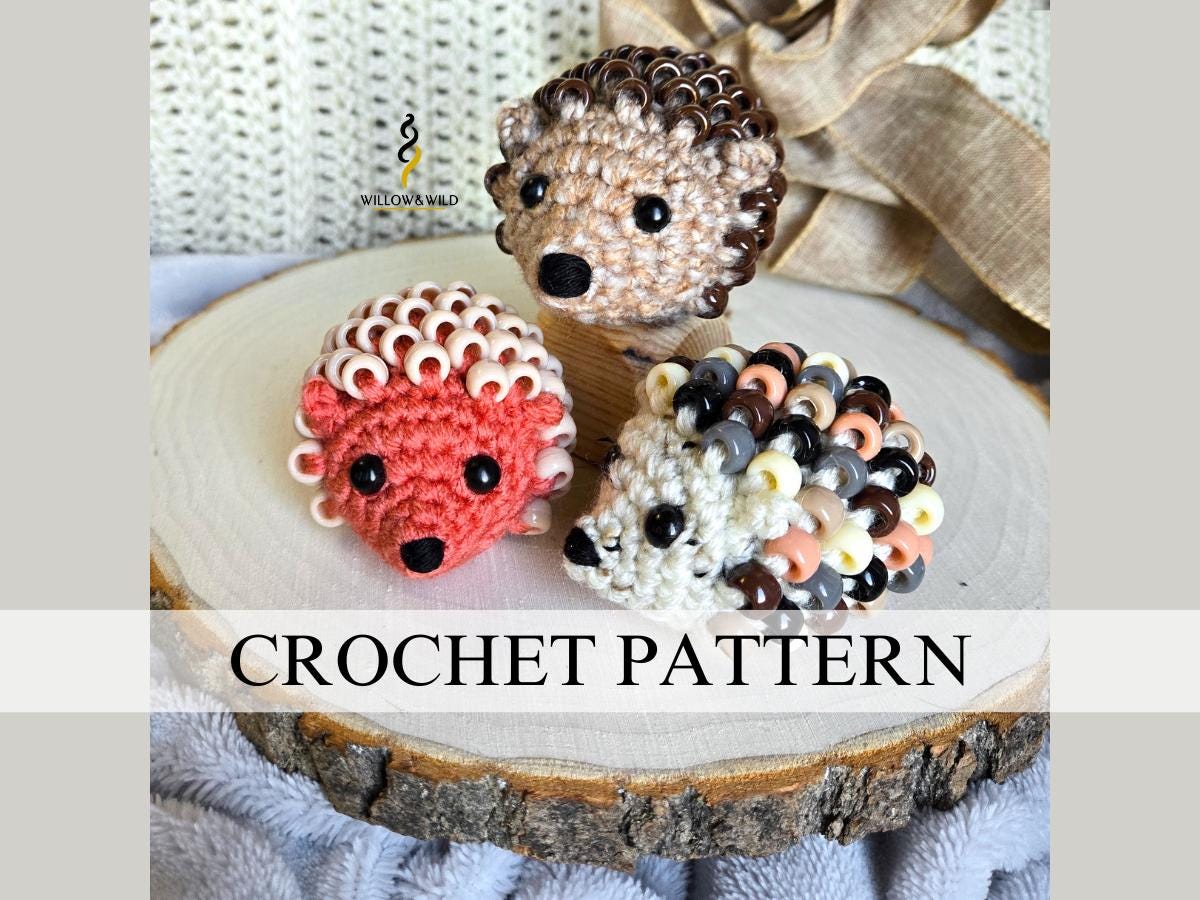 35 Hedgehog Crochet Patterns for Cute Woodland Amigurumi Gifts 10 Beaded Fidget Hedgehog Crochet Pattern: Beginner Friendly