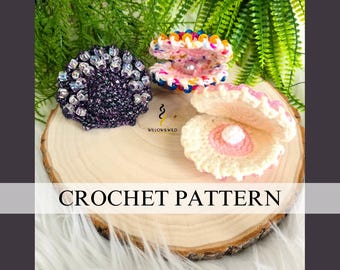 Beaded Fidget Oyster Crochet Pattern: Beginner Friendly, No Sew, Sensory Toy Amigurumi (PDF Pattern)