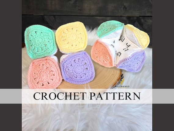 Cootie Catcher Crochet Pattern: Granny Square Fortune Teller (PDF Pattern)