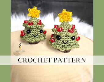 Beaded Fidget Christmas Tree Crochet Pattern: Beginner Friendly, No Sew, Sensory Toy Amigurumi (PDF Pattern)