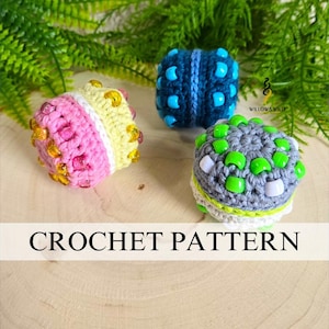 Beaded Fidget Fidget Shaker Crochet Pattern | Crochet Instrument | Fidget Crochet Pattern | Crochet Sensory Toy | Crochet Market Prep