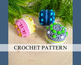 Patrón de crochet para juguete sensorial amigurumi con cuentas: ideal para principiantes, sin costuras (patrón PDF)
