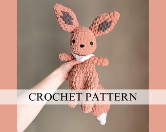 Patrón de crochet de Eve, la zorra evolutiva: Monstruo de bolsillo Poké amigurumi (patrón PDF)