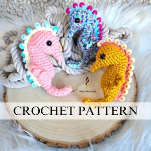 Beaded Fidget Seahorse Crochet Pattern | Crochet Fidget Toy | Fidget Crochet Pattern | Seahorse Crochet Pattern | Crochet Market Prep