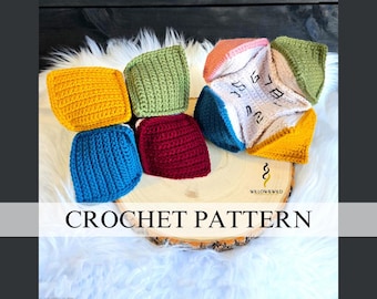 Cootie Catcher Crochet Pattern: Beginner Friendly Fortune Teller (PDF Pattern)
