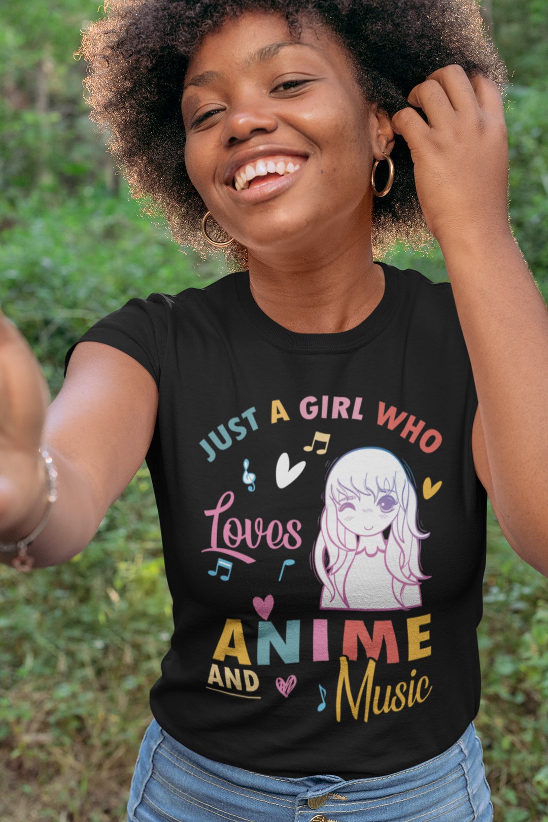 Just A Girl Who Really Loves Anime and Music Costume Shirt - Etsy