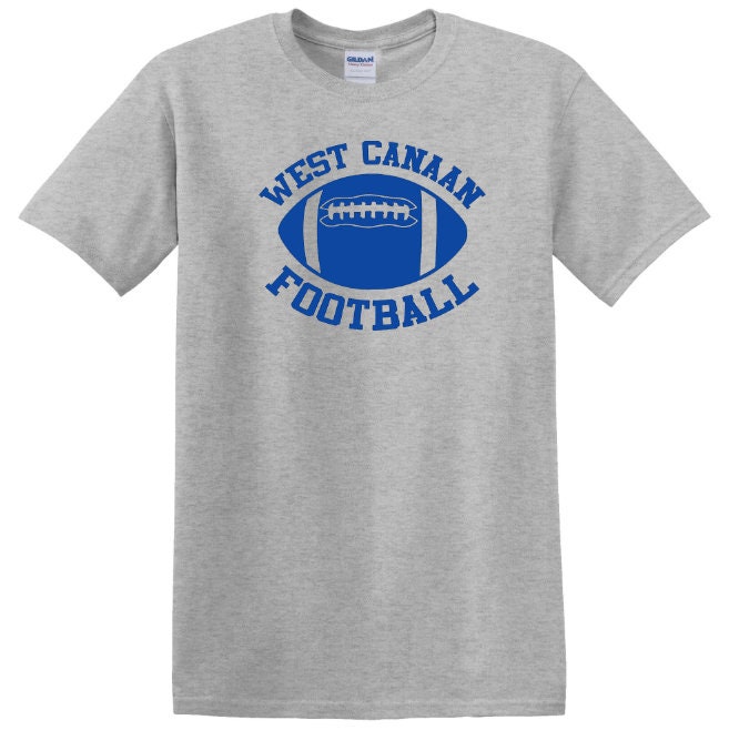 MyPartyShirt West Canaan Coyotes Logo T-Shirt Varsity Blues