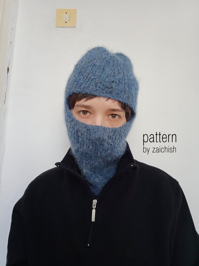 Balaclava Knitting Pattern PDF Etsy
