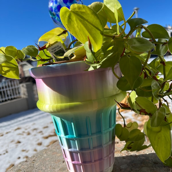 Ice Cream cone planter 3d printed