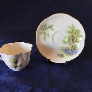 Shelley English Fine Bone China “Bluebell Wood” Tea Cup & Saucer