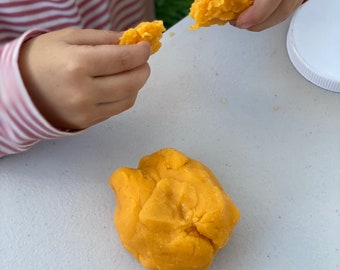 Homemade, Non-Toxic Playdough (infused with essential oils) - Citrus