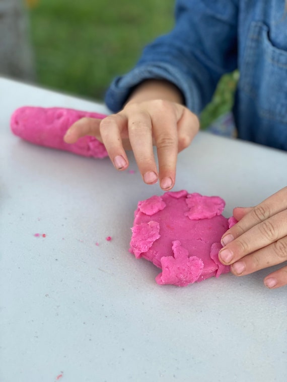 Homemade, Non-toxic Playdough infused With Essential Oils Relax 