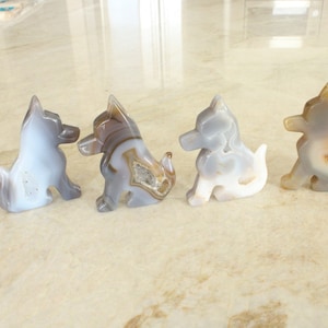 Crystal Dog, Crystal Doggie, Dog Figurine, Stone, Dog Decoration, Decor, Collection