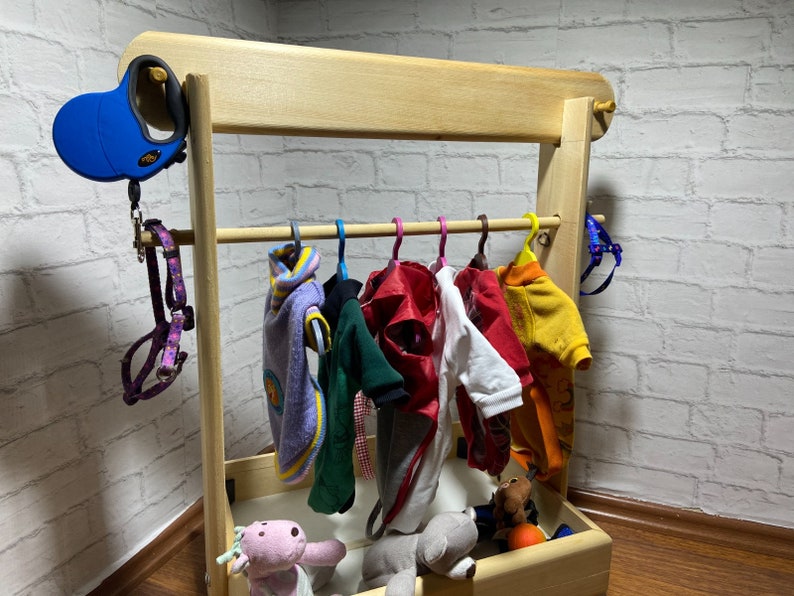 Dog Wardrobe Dog Clothing Rack Pet Wardrobe Mini Etsy