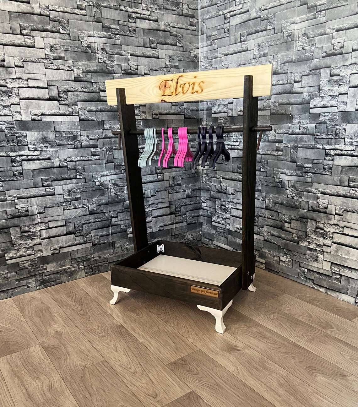 Black Wardrobe Dog Wardrobe Dog Clothing Rack Pet Wardrobe Etsy