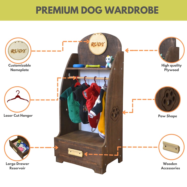 Personalized Dog Wardrobe Wardrobe for Dog Clothes Dog Etsy