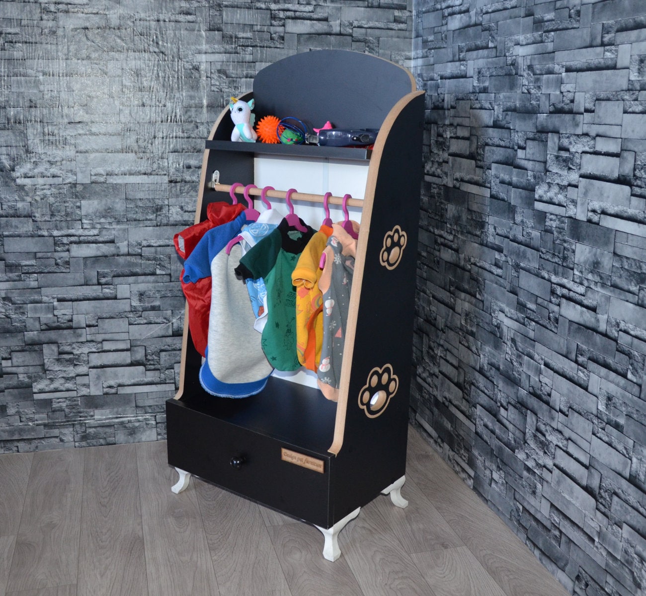 Wardrobe For Pets Dog Clothes Rack Pet Clothes Pet Etsy
