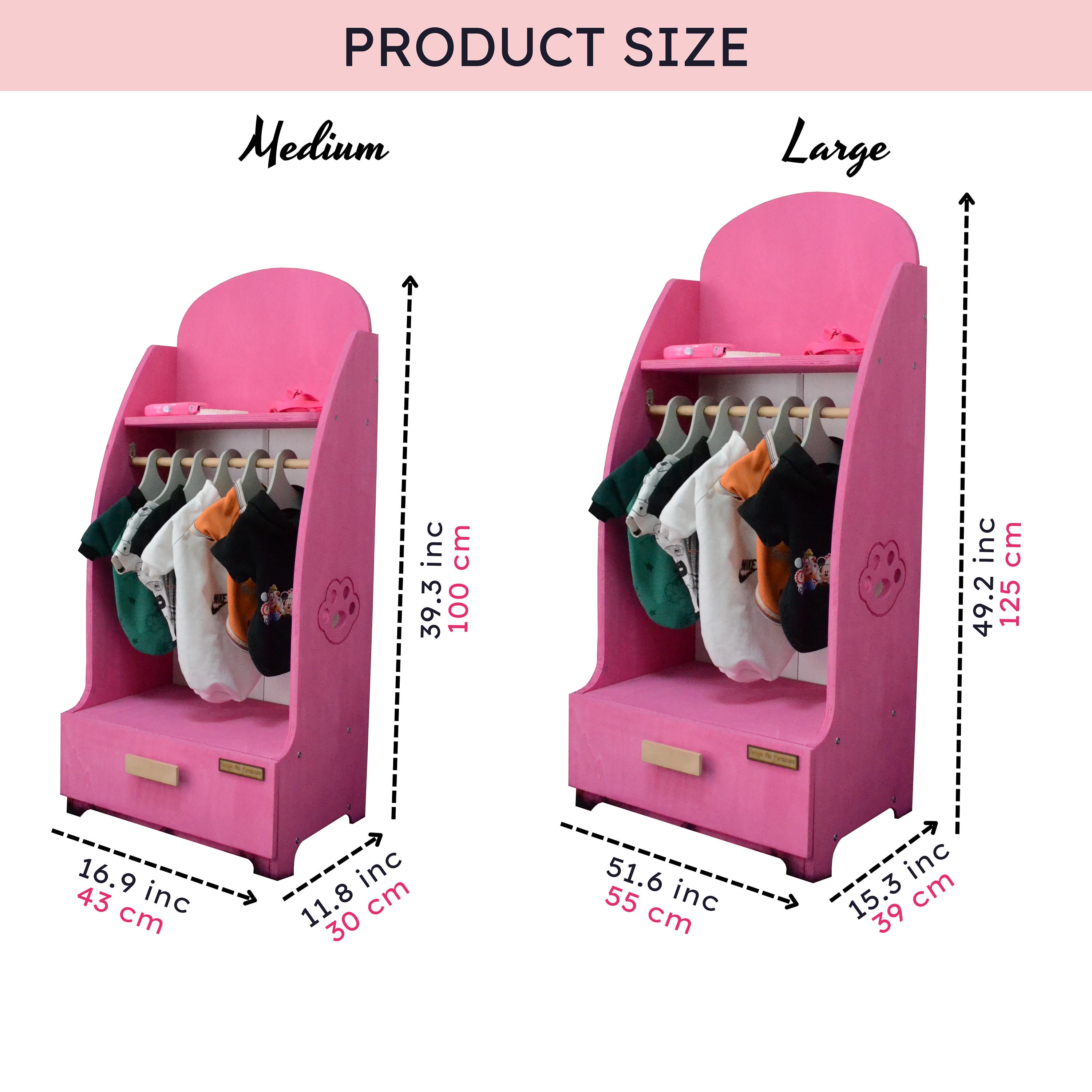 Dog Clothing Rack, Pet Wardrobe, Pet Clothing Organizer, Rack for Pets ...