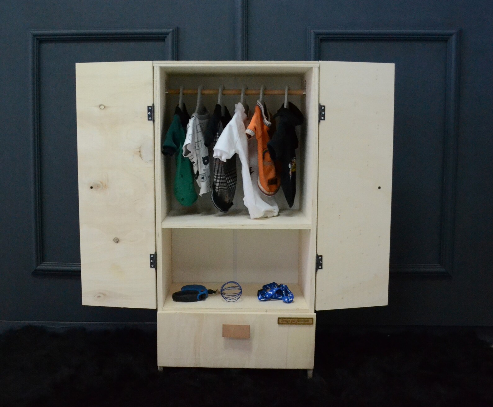 Dog Clothing Rack Pet Wardrobe Dog Clothes Hanger Dog Etsy