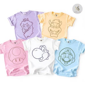 Super Mario Epic Universe Shirt, Mario Luigi Peach Epic Universe Family Shirt, Epic Group Matching, Epic Family Vacation 2025