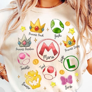 Super Mario Epic Universe Shirt, Mario Luigi Peach Epic Universe Family Shirt, Epic Group Matching, Epic Family Vacation 2025